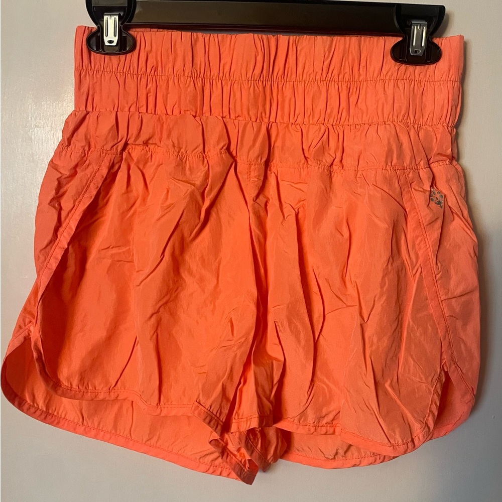 Women's Orange Athletic Shorts